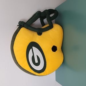 Green Bay Packers Helmet Throw Pillow